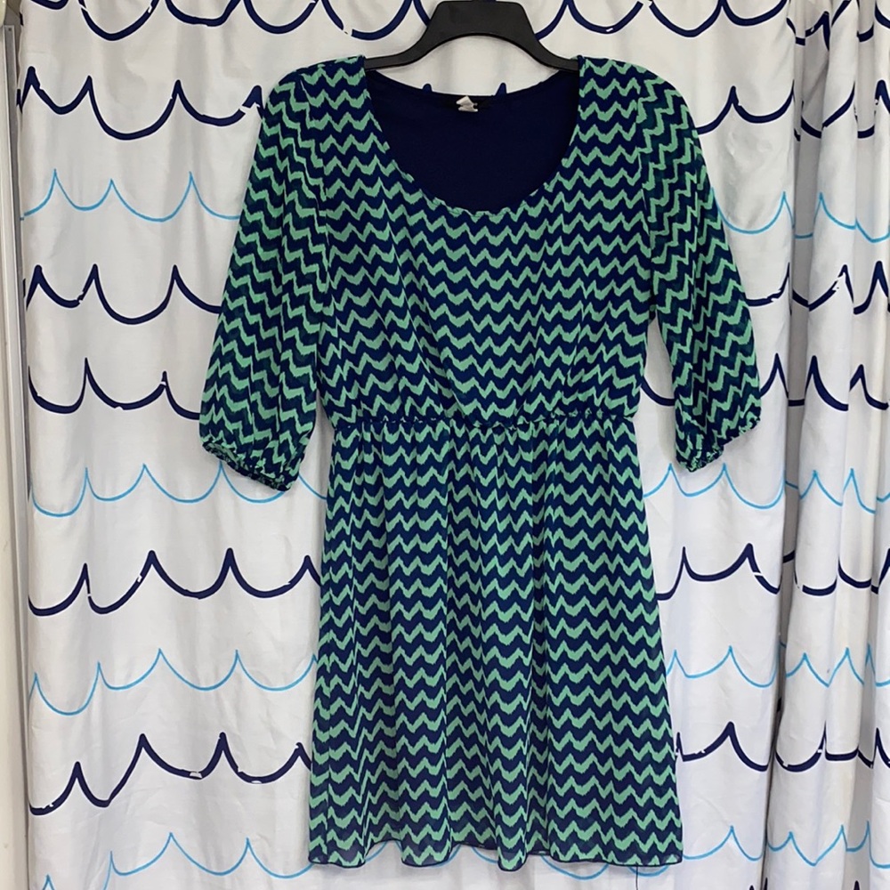 Expresso Chevron maxi dress